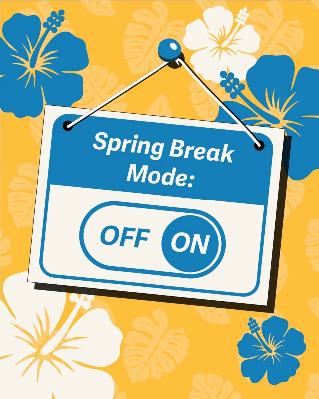 Hope everyone is enjoying their spring breaks!! We’ve decided to lower our screen times and enjoy time outside and with family and friends. We’ll be back next week so don’t miss us too long!
