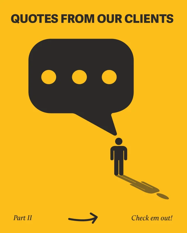 here’s some more quotes from our clients :) if you’re interested in partnering with us for our next semester visit the link in our bio “client application form”!